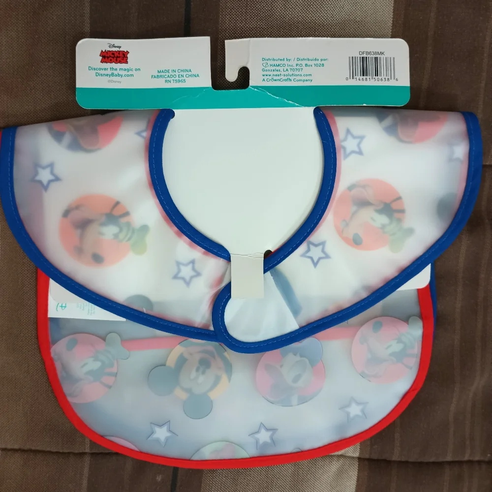 Kids Toddler Disney Fun Starts Here Bib 2‎ Pack